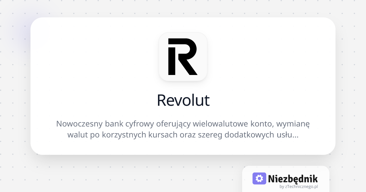 Revolut | Niezbędnik.app | Niezbędnik.app